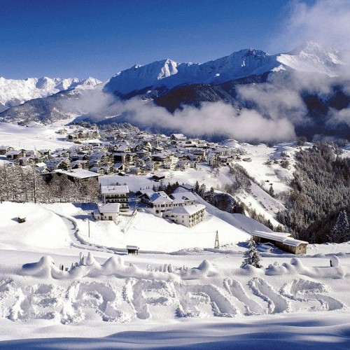 Zonnige ligging Serfaus
